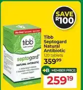 Dis-Chem Tibb Septogard Natural Antibiotic 120 Tablets offer