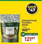 Dis-Chem Lifestyle Food Pumpkin Seeds-400g offer