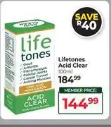 Dis-Chem Lifetones Acid Clear-100ml offer