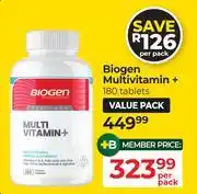 Dis-Chem Biogen Multivitamin+ 180 Tablets-Per Pack offer