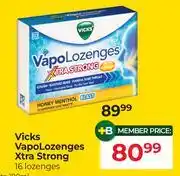 Dis-Chem Vicks Vapo Lozenges Xtra Strong 16 Lozenges offer