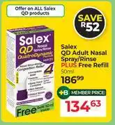 Dis-Chem Salex QD Adult Nasal Spray/Rinse Plus Free Refill-50ml offer