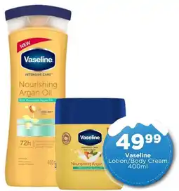 Check Star Vaseline Nourishing Argan Oil Lotion/Body Cream offer