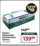 Dis-Chem Medic+ Disposable Examination Gloves 100 Pack offer