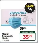 Dis-Chem Medic+ Disposable Masks 50 Piece offer