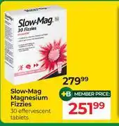 Dis-Chem Slow-Mag Magnesium Fizzies 30 Effervescent Tablets offer
