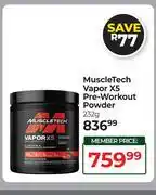 Dis-Chem Muscle Tech Vapor X5 Pre Workout Powder-232g offer
