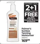 Dis-Chem Palmer's Sunless Tanning Moisturiser (2 + 1 Cheapest Free)-250ml offer