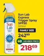 Dis-Chem Sun Lab Express Trigger Spray SPF50-500ml offer