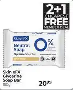 Dis-Chem Skin-eFX Glycerine Soap[ Bar (2 + 1 Cheapest Free)-150g offer