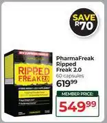 Dis-Chem Pharma Freak Ripped Freak 2.0 60 Capsules offer