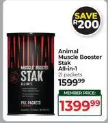 Dis-Chem Animal Muscle Booster Stak All In 1 21 Packets offer