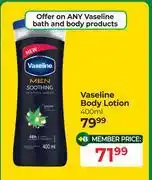 Dis-Chem Vaseline Body Lotion-400ml offer