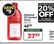 Dis-Chem Eskamel Oil Control Toner-200ml offer
