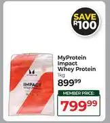 Dis-Chem My Protein Impact Whey Protein-1Kg offer