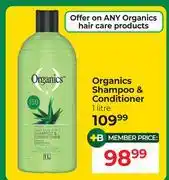 Dis-Chem Organics Shampoo & Conditioner-1L offer