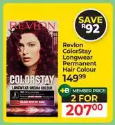 Dis-Chem Revlon Color Stay Longwear Permanent Hair Colour-For 2 offer