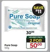 Dis-Chem Pure Soap-For 2 x 150g offer