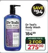 Dis-Chem Dr Teal's Body Wash-For 2 x 710ml offer