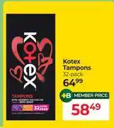Dis-Chem Kotex Tampons (32's Pack)-Per Pack offer