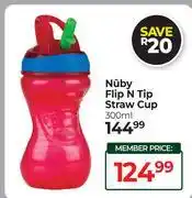 Dis-Chem Nuby Flip N Tip 300ml Straw Cup offer