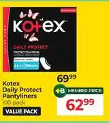 Dis-Chem Kotex Daily Protect Pantyliners Value Pack-100 Pack offer