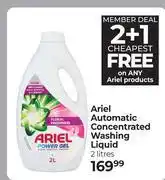 Dis-Chem Ariel Automatic Concentrated Washing Liquid (2 +1 Cheapest Free) -2Ltr offer