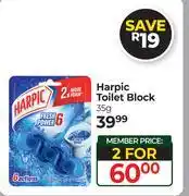 Dis-Chem Harpic Toilet Cleaner-For 2 x 35g offer