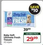 Dis-Chem Baby Soft Ultimate Fresh Tissues-42 Wipes offer
