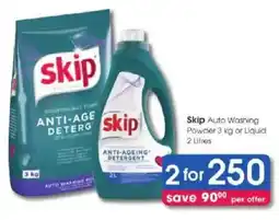 Clicks Skip Auto Washing Detergent offer