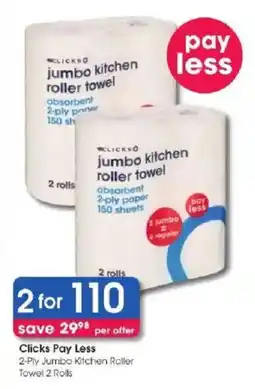 Clicks Clicks Jumbo Kitchen Roller Towel offer