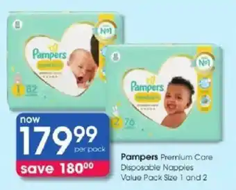 Pampers Premium Care Disposable Nappies