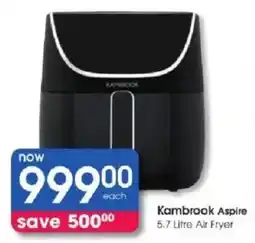 Clicks Kambrook Aspire 5.7 Litre Air Fryer offer