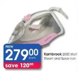 Clicks Kambrook 2000 Watt Steam and Spray Iron offer