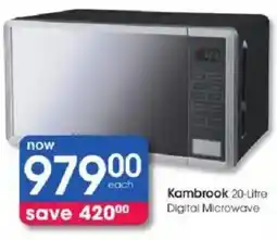Clicks Kambrook 20-Litre Digital Microwave offer