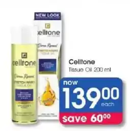 Clicks Celltone Tissue Oil offer