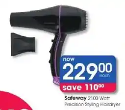 Clicks Safeway 2100 Watt Precision Styling Hairdryer offer