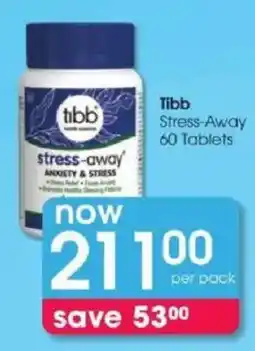 Clicks Tibb Stress-Away offer