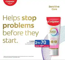 Clicks Colgate Total Sensitive Toothpaste offer