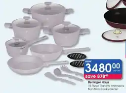 Clicks Berlinger Haus 15-Piece Titan Pro Anthracite Non-Stick Cookware Set offer