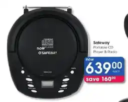 Clicks Safeway Portable CD Player & Radio offer