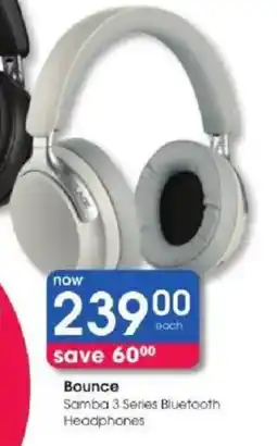 Clicks Bounce Samba 3 Series Bluetooth Headphones offer