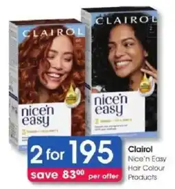 Clicks Clairol Nice'n Easy Hair Colour Products offer