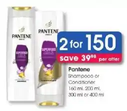 Clicks Pantene Shampoo or Conditioner offer