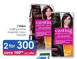 Clicks L'Oréal Casting Crème Gloss Hair Colour Products offer