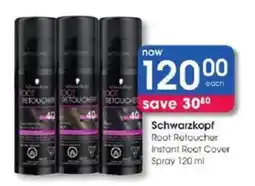 Clicks Schwarzkopf Root Retoucher Instant Root Cover Spray offer
