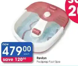 Clicks Revlon Pediprep Foot Spa offer