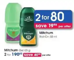 Clicks Mitchum Roll-On offer