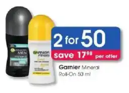 Clicks Garnier Mineral Roll-On offer