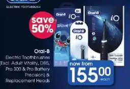 Clicks Oral-B Electric Toothbrushes offer